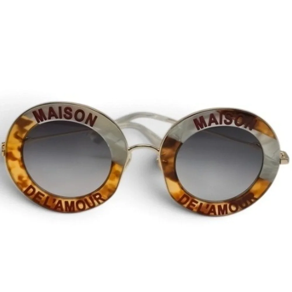 Gucci Maison De L'Amour Sunglasses Women OS Tortoise Excellent GG0113S